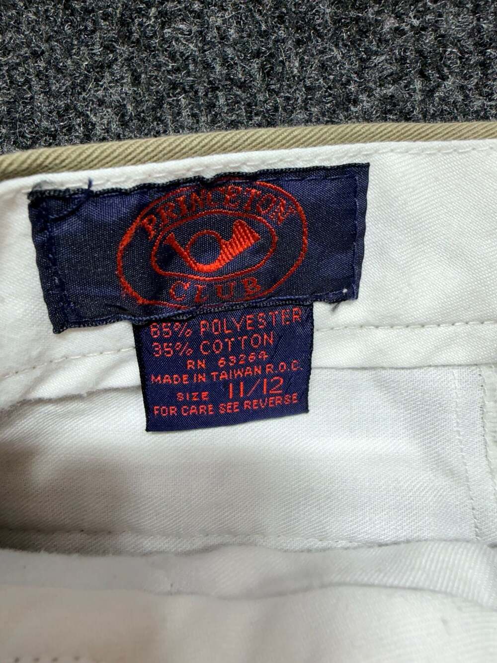 Princeton Club Beige Pleated Straight Fit Pants (Women) - Size 11/12 - Picture 3 of 8